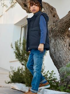 Menino 2-14 anos-Casacos, blusões-Blusões-Colete com capuz, enchimento em poliéster reciclado, para menino