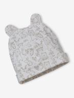 Conjunto personalizável, em malha estampada, com gorro + luvas + lenço + saco,  para bebé toupeira 