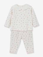 Pijama de 2 peças, da CYRILLUS, em veludo, para bebé amarelo 