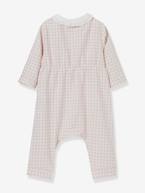 Pijama da CYRILLUS, aos quadrados, para bebé rosa 