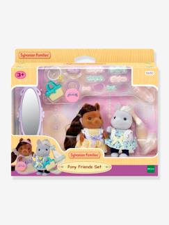 Brinquedos-Jogos de imaginação-Amigas pónei e o seu conjunto de cabeleireiro - SYLVANIAN FAMILIES