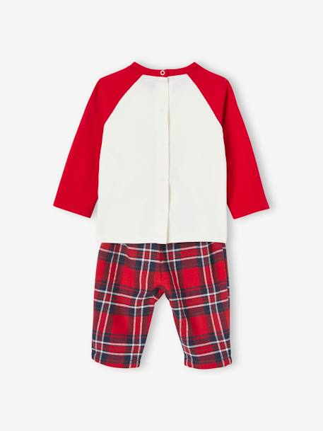 Pijama especial Natal, para bebé cru 