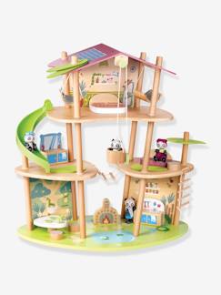 Brinquedos-Jogos de imaginação- Bonecos, planetas, pequenos heróis e animais-Casa Grande dos Pandas - HAPE
