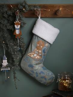 Têxtil-lar e Decoração-Decoração-Meia de Natal Raposa Escandinava