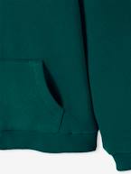 Casaco com capuz, forro sherpa verde-inglês 