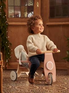 Brinquedos-Primeira idade- Baloiços, carrinhos de marcha, andarilhos e triciclos-Triciclo + assento para boneca, em madeira FSC®