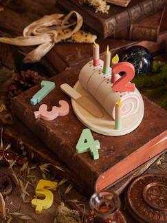 Brinquedos- Jogos de imitação- Cozinhas de brincar-Torta de aniversário, em madeira FSC®
