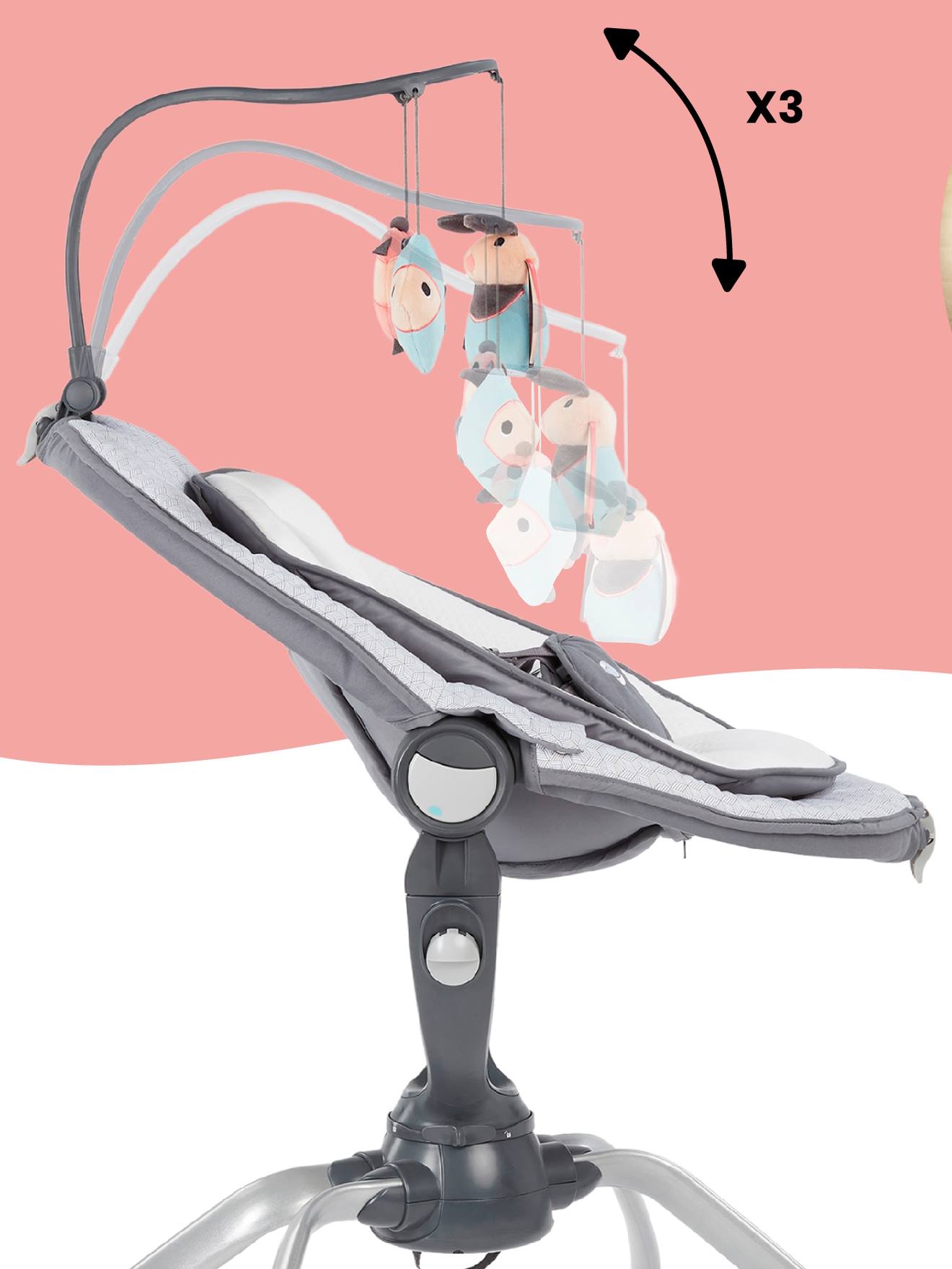 Babymoov Baloiço/espreguiçadeira para bebés automático Swoon Motion