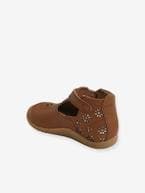 Sapatos em pele, para bebé, especial primeiros passos camelo 