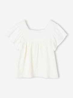 Menina 2-14 anos-T-shirts-T-shirts-Blusa bimatéria, para menina