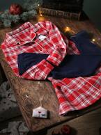 Camisa de dormir em flanela + leggings de Natal, para menina  