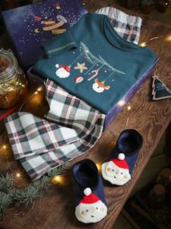 -Conjunto de Natal, pijama + meias, para menina