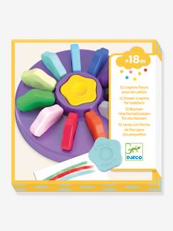 Brinquedos-Atividades artísticas-Quadros, desenho e pintura-12 lápis Flores, da DJECO