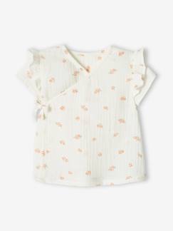 Bebé 0-36 meses-T-shirts-T-shirts-Casaco em gaze de algodão, para bebé