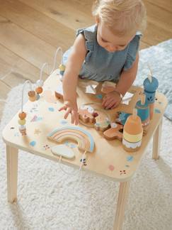 Brinquedos-Primeira idade-Primeiras manipulações-Mesa de atividades, em madeira FSC®, Os Amigos da Floresta