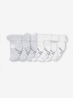 Bebé 0-36 meses-Meias, collants-Lote de 7 pares de meias, nuvens e ursos, para bebé