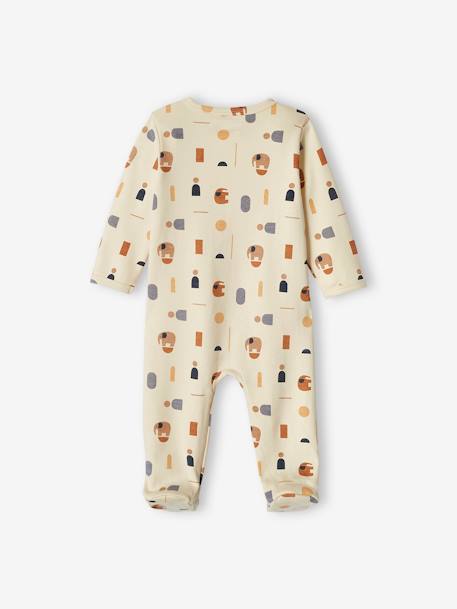 Lote de 2 pijamas aventura, em interlock, para bebé menino azul-cambraia 