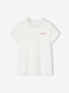 Menina 2-14 anos-T-shirts-T-shirt de mangas curtas, personalizável, para menina