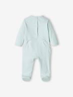 Lote de 3 pijamas básicos, em interlock, para bebé azul-céu+cru+lilás suave 
