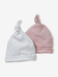 Bebé 0-36 meses-Acessórios-Chapéus-Lote de 2 gorros para bebé, Oeko Tex®