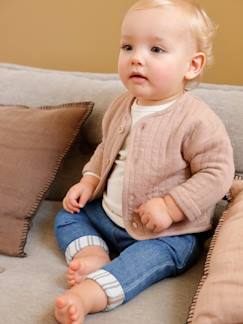Bebé 0-36 meses-Calças, jeans-Calças de ganga, para bebé