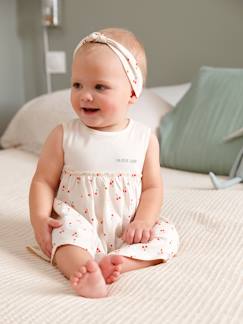 Bebé 0-36 meses-Vestido e fita do cabelo a condizer, para bebé