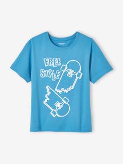 Menino 2-14 anos-T-shirts, polos-T-shirt maxi, motivo com detalhes em relevo, para menino