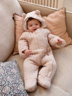 Bebé 0-36 meses-Blusões, ninhos-Macacão em gaze de algodão, abertura assimétrica, para bebé