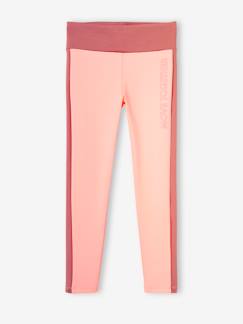 Menina 2-14 anos-Leggings de desporto, em matéria técnica, barra dos lados, para menina