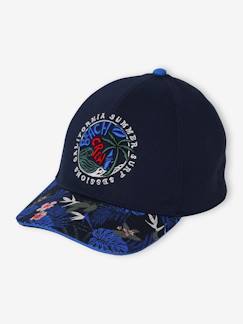 Menino 2-14 anos-Acessórios-Gorros, Cachecóis, Luvas-Boné com estampado estilo tropical, para menino