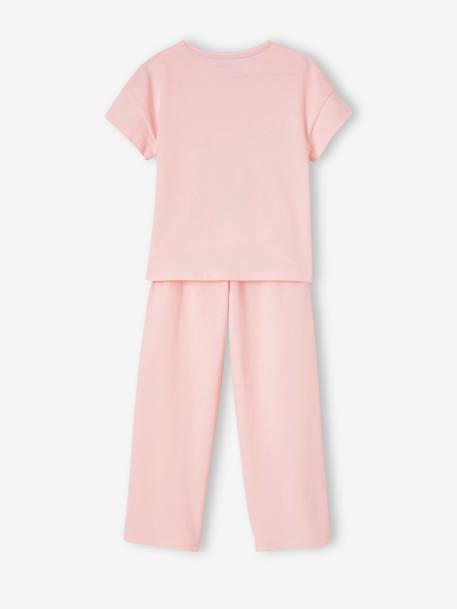 Pijama largo coelho, para menina rosa-pálido 