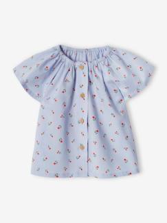 -Blusa com mangas borboleta, para bebé