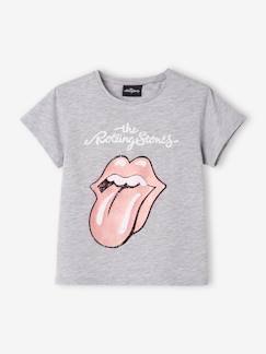Menina 2-14 anos-T-shirts-T-shirts-T-shirt The Rolling Stones®, mangas curtas, para criança