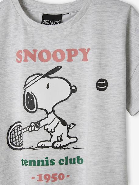 T-shirt de mangas curtas, Snoopy Peanuts® cinza mesclado 