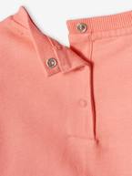 Sweat basics, em moletão, para bebé alperce-rosado+coral+verde-água 