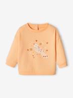 Sweat basics, em moletão, para bebé alperce-rosado+coral+verde-água 