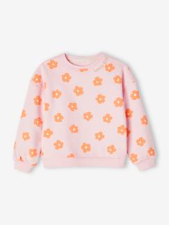 Menina 2-14 anos-Camisolas, casacos de malha, sweats-Sweatshirts -Sweat fantasia com corações ou bolas, para menina