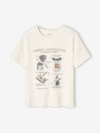 T-shirt com insetos, para menino branco 