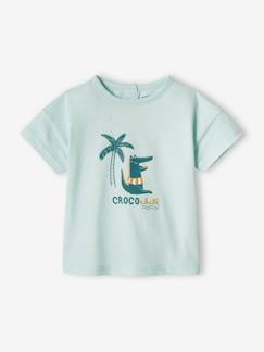 Bebé 0-36 meses-T-shirts-T-shirts-T-shirt crocodilo de mangas curtas, para bebé