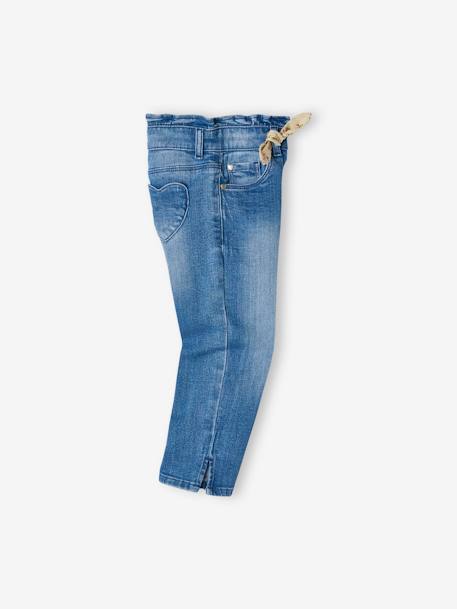 Calças curtas de ganga com laço, para menina double stone+stone 