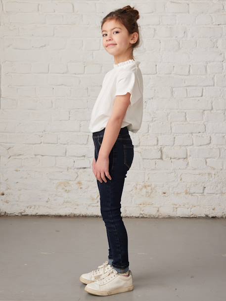 Jeans estilo treggings Basics, para menina double stone+ganga cinzenta+stone 