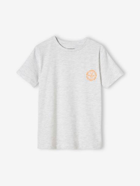Lote de 3 t-shirts sortidas de mangas curtas, para menino bordeaux+CASTANHO MEDIO BICOLOR/MULTICO+lote amarelo+lote verde+lote vermelho+verde 