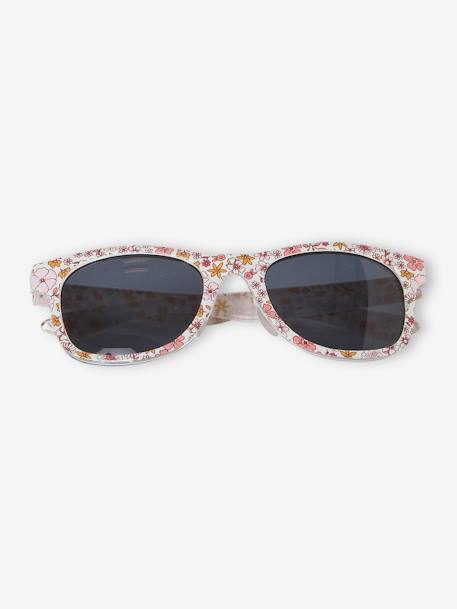 Óculos de sol em forma de flor, para menina rosa 