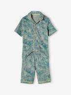 Pijama com estampado selva, para menino verde-salva 
