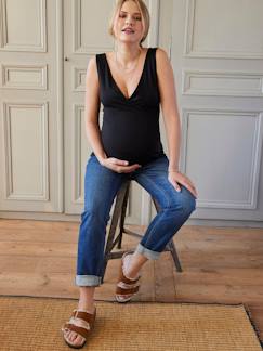 Roupa grávida-Lote de 2 tops cruzados, especial gravidez e amamentação