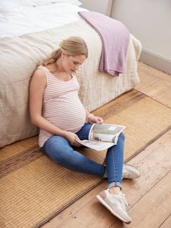 Roupa grávida-Amamentação-Lote de 2 tops para gravidez e amamentação