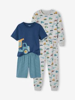 Menino 2-14 anos-Lote de 2 pijamas estaleiro, para menino