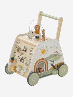 Brinquedos-Primeira idade- Baloiços, carrinhos de marcha, andarilhos e triciclos-Carrinho de marcha com várias atividades, em madeira FSC®, Tanzânia