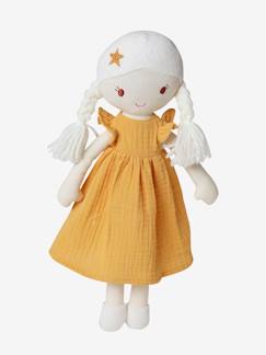 Brinquedos-Primeira idade-Bonecos-doudou, peluches e brinquedos em tecido-Boneca em tecido + 2 vestidos
