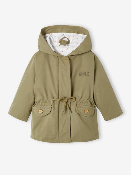 Parka 3 em 1 com casaco amovível, para bebé caqui 